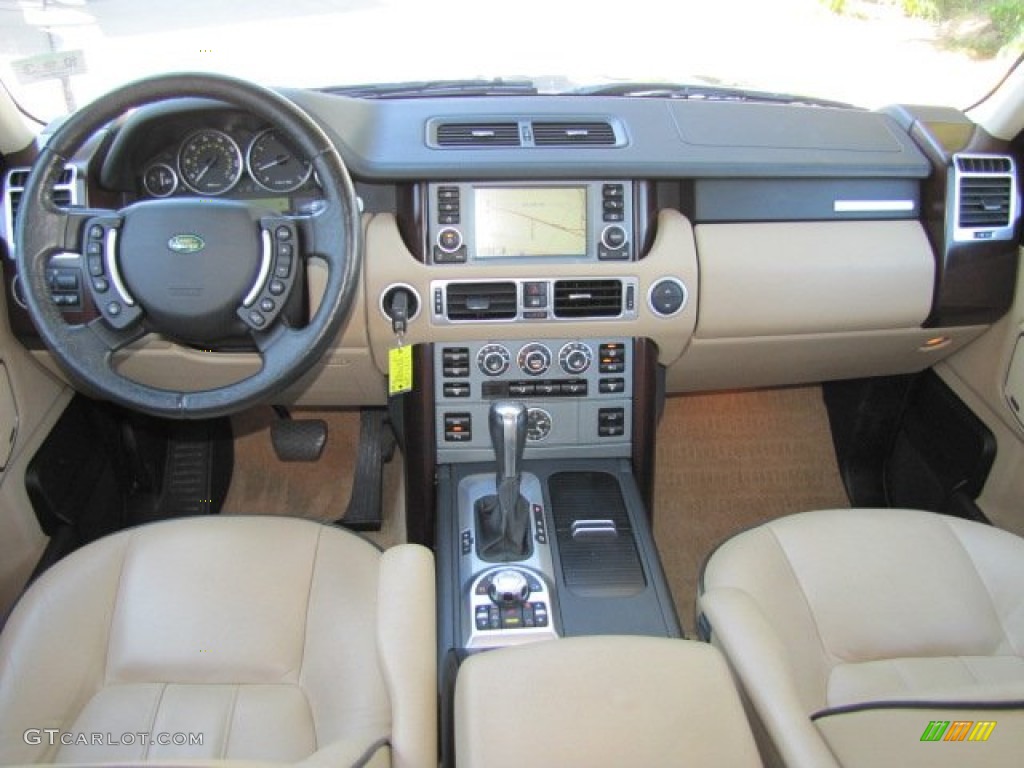 2008 Land Rover Range Rover V8 HSE Sand/Jet Dashboard Photo #77217149