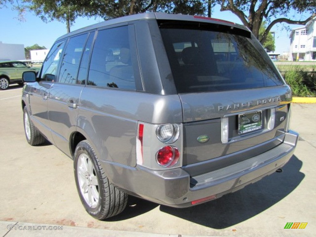 2008 Range Rover V8 HSE - Stornoway Grey Metallic / Sand/Jet photo #8