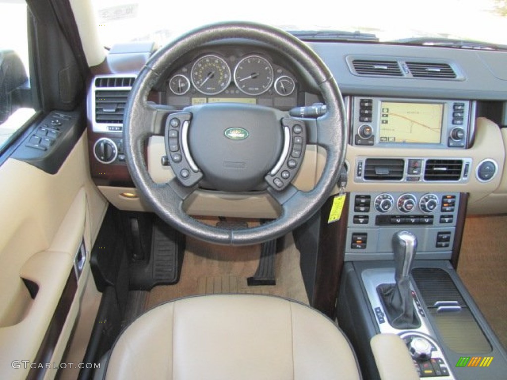 2008 Land Rover Range Rover V8 HSE Sand/Jet Dashboard Photo #77217242