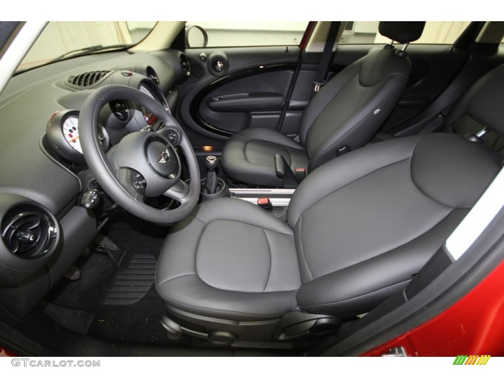 Carbon Black Interior 2013 Mini Cooper Countryman Photo #77217701