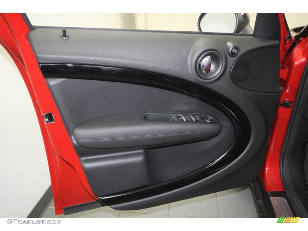 2013 Mini Cooper Countryman Carbon Black Door Panel Photo #77217731