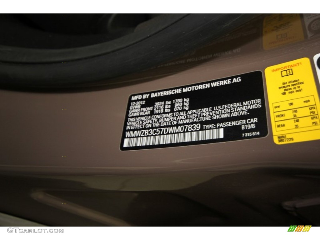 2013 Cooper Color Code B19 for Light Coffee Photo #77217860