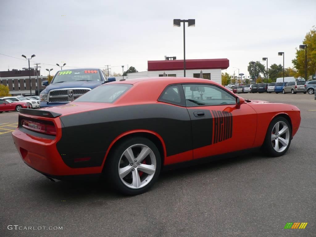 2009 Challenger SRT8 - HEMI Orange / Dark Slate Gray photo #4