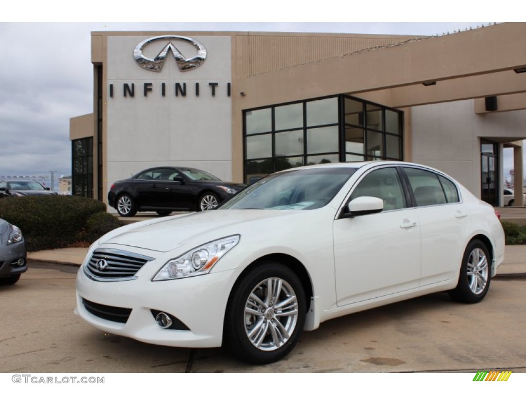 Moonlight White 2013 Infiniti G 37 Journey Sedan Exterior Photo #77219473