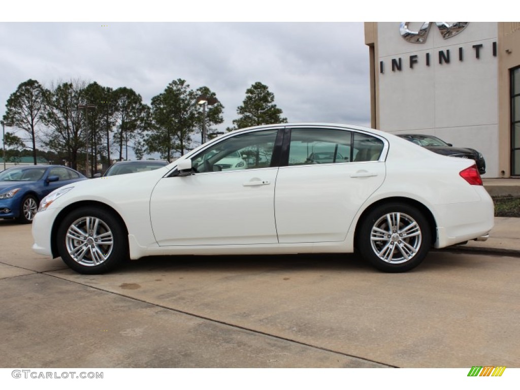 Moonlight White 2013 Infiniti G 37 Journey Sedan Exterior Photo #77219561