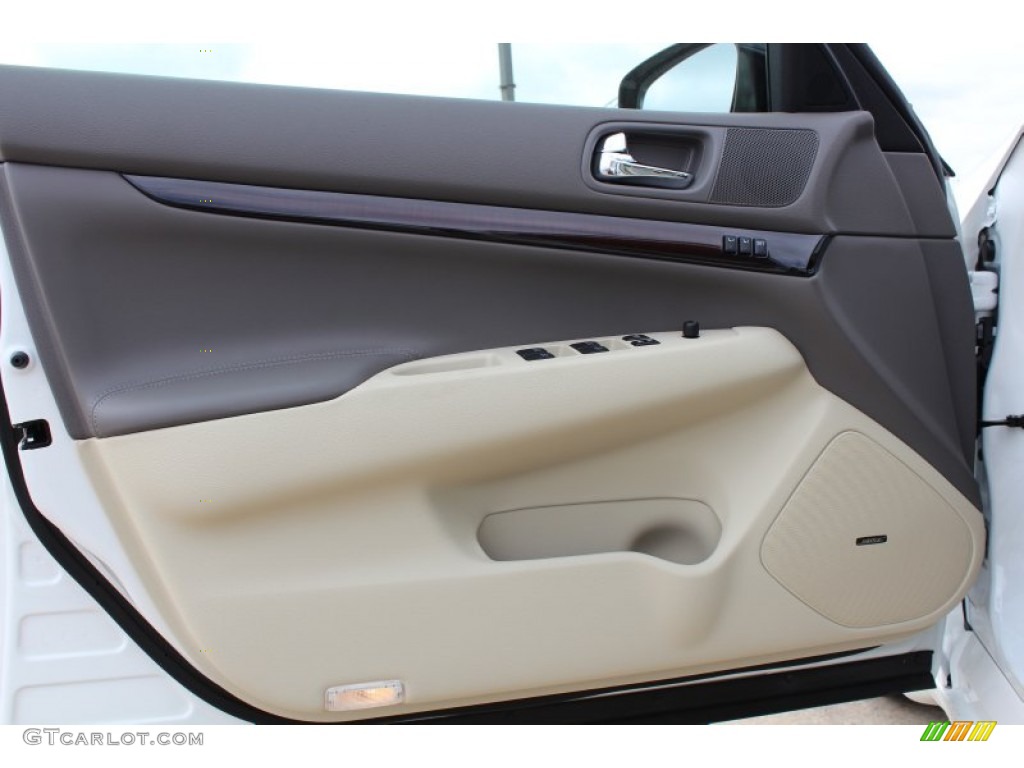 2013 Infiniti G 37 Journey Sedan Wheat Door Panel Photo #77219771