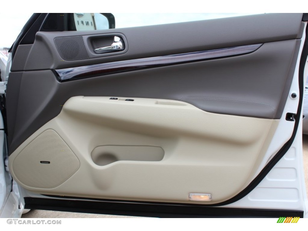 2013 Infiniti G 37 Journey Sedan Wheat Door Panel Photo #77219813