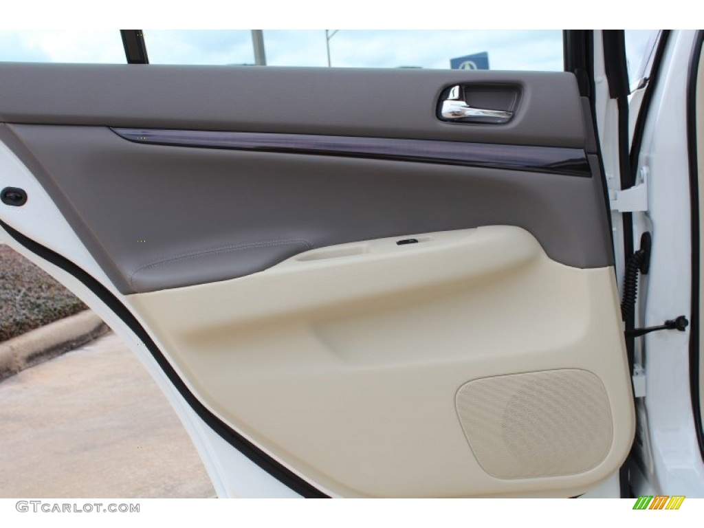 2013 Infiniti G 37 Journey Sedan Wheat Door Panel Photo #77219848