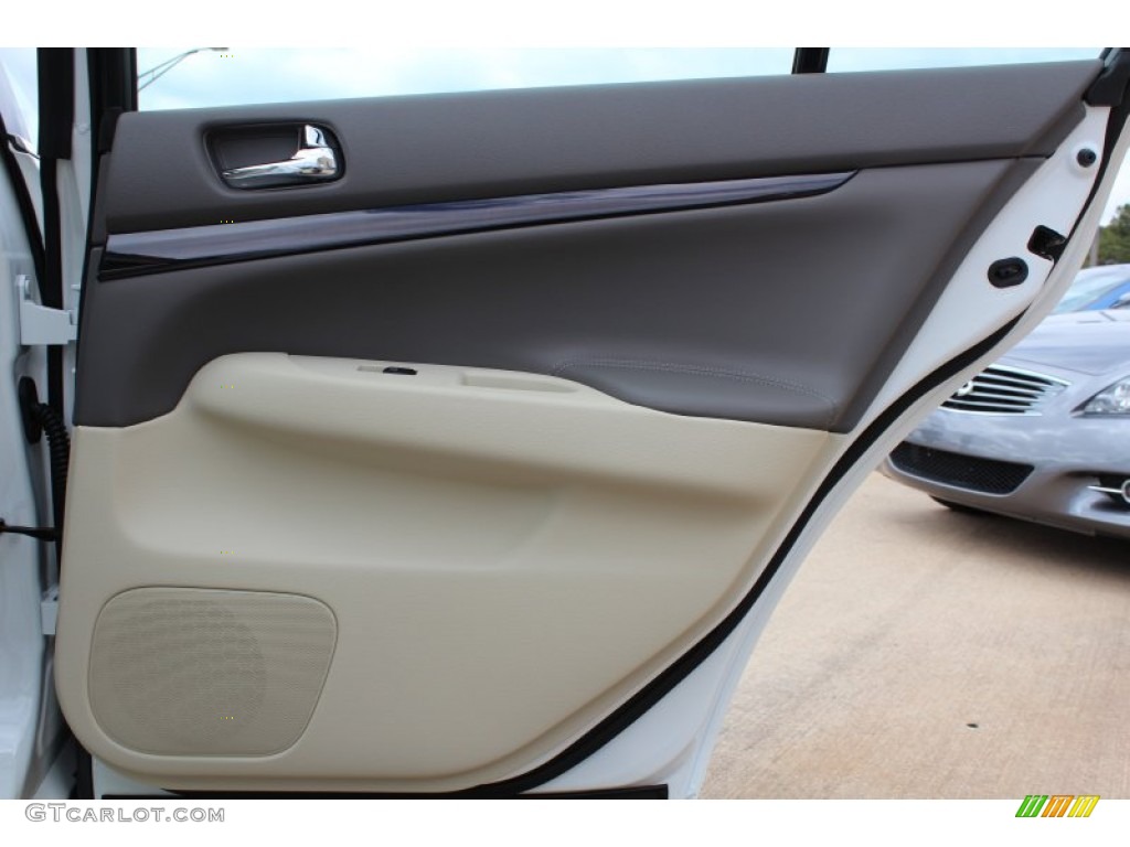 2013 Infiniti G 37 Journey Sedan Wheat Door Panel Photo #77219900