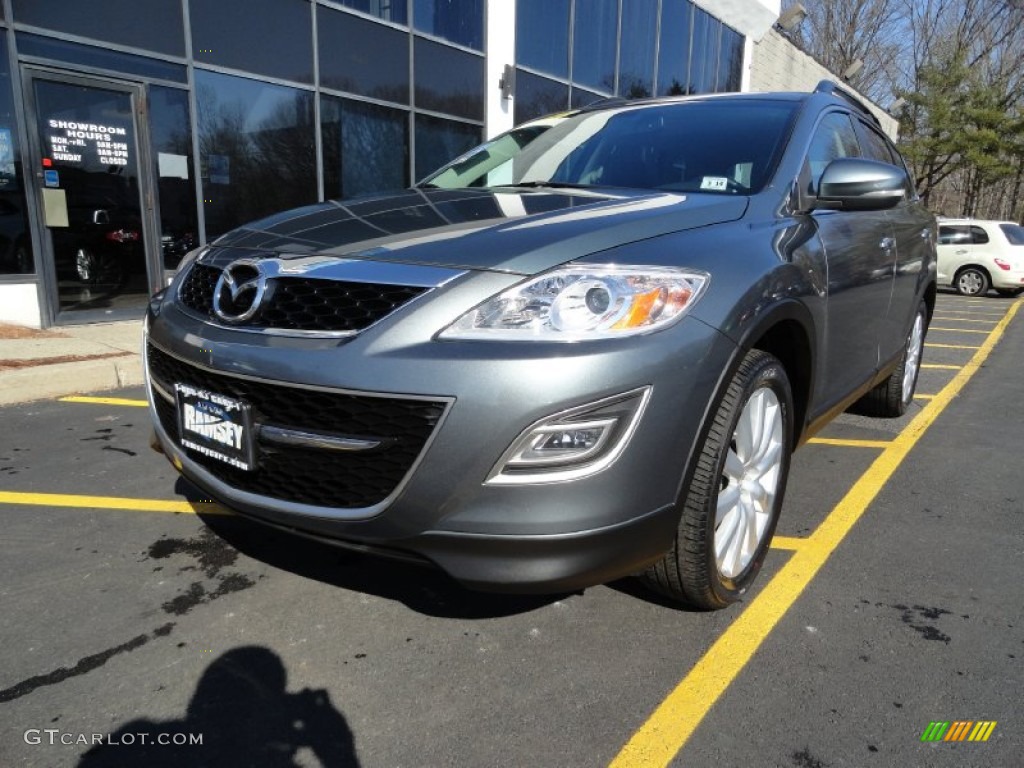 2010 CX-9 Grand Touring AWD - Dolphin Gray Mica / Black photo #1