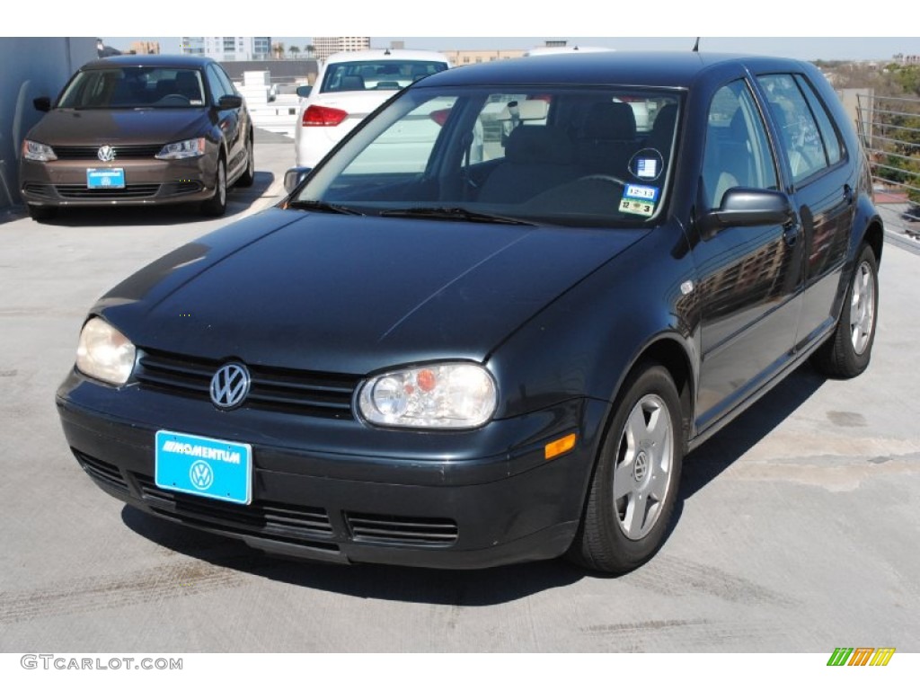 2004 Golf GL 4 Door - Blue Anthracite Metallic / Grey photo #3