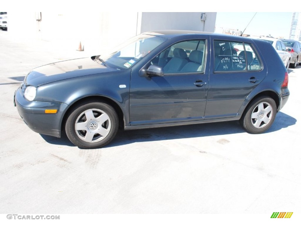 2004 Golf GL 4 Door - Blue Anthracite Metallic / Grey photo #4