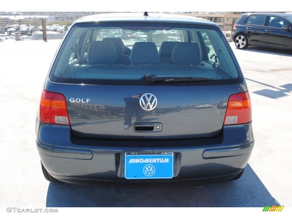2004 Golf GL 4 Door - Blue Anthracite Metallic / Grey photo #7