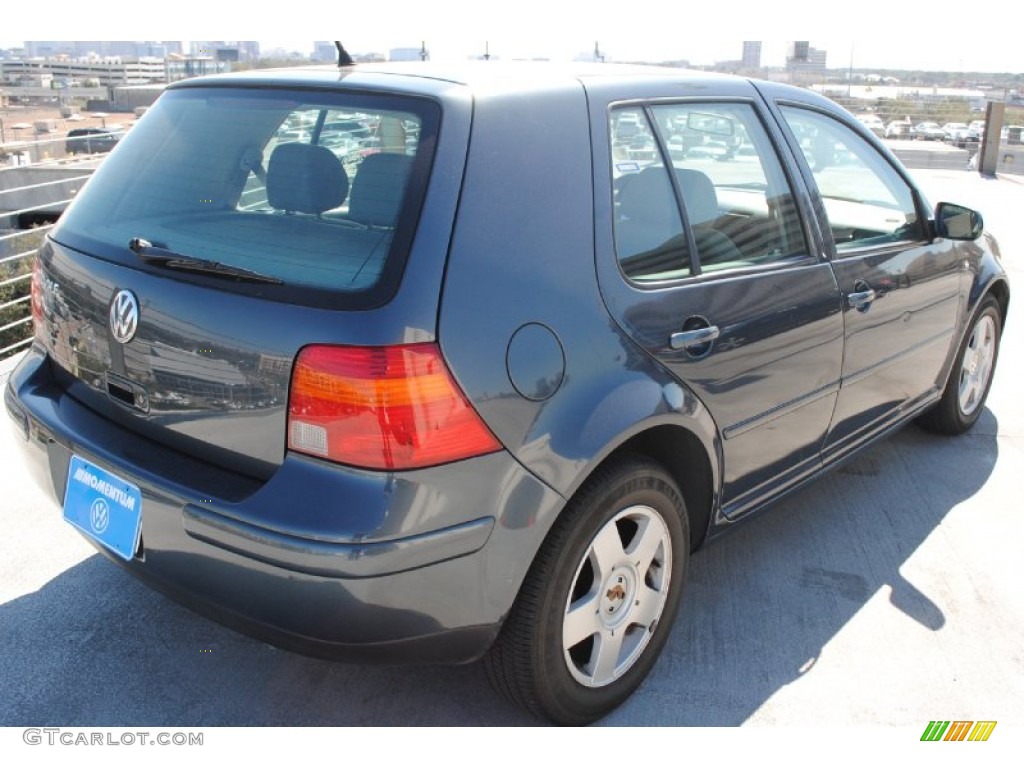 2004 Golf GL 4 Door - Blue Anthracite Metallic / Grey photo #8