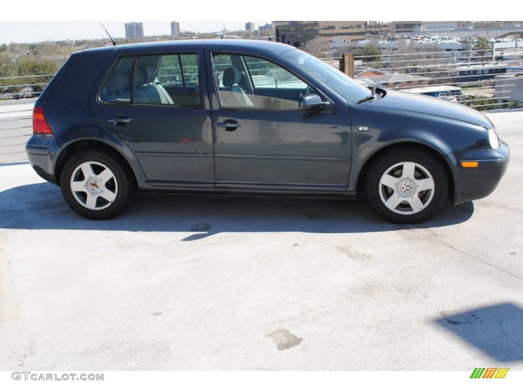 2004 Golf GL 4 Door - Blue Anthracite Metallic / Grey photo #9