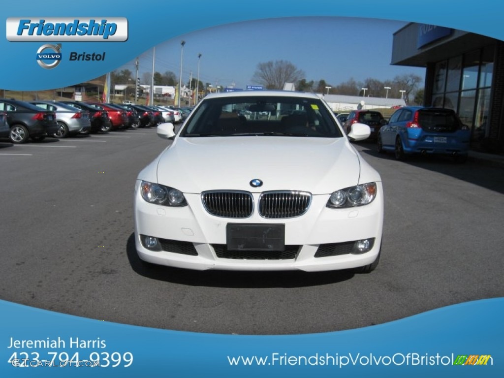 2010 3 Series 328i xDrive Coupe - Alpine White / Saddle Brown Dakota Leather photo #4