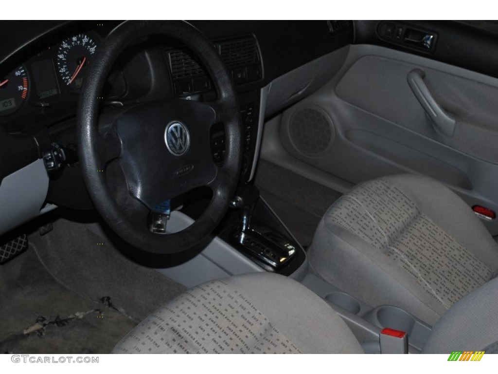 2004 Golf GL 4 Door - Blue Anthracite Metallic / Grey photo #11