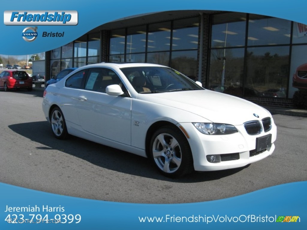 2010 3 Series 328i xDrive Coupe - Alpine White / Saddle Brown Dakota Leather photo #5