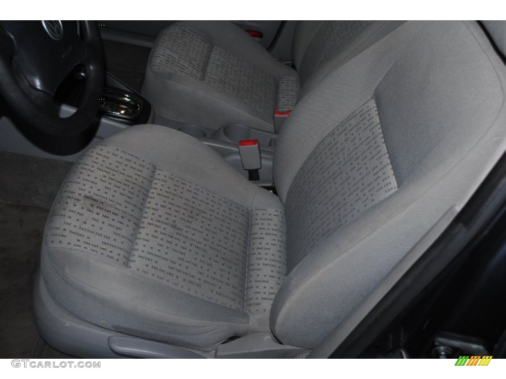 2004 Golf GL 4 Door - Blue Anthracite Metallic / Grey photo #12