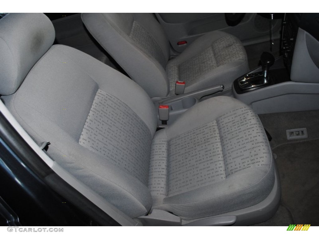 2004 Golf GL 4 Door - Blue Anthracite Metallic / Grey photo #23
