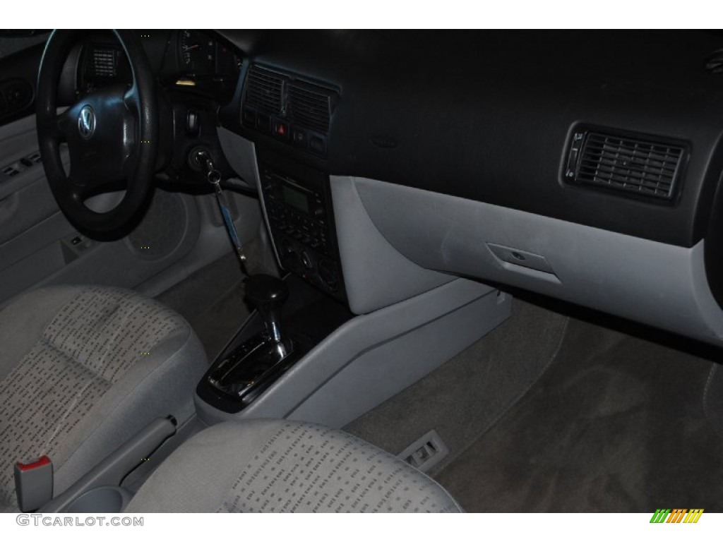 2004 Golf GL 4 Door - Blue Anthracite Metallic / Grey photo #24