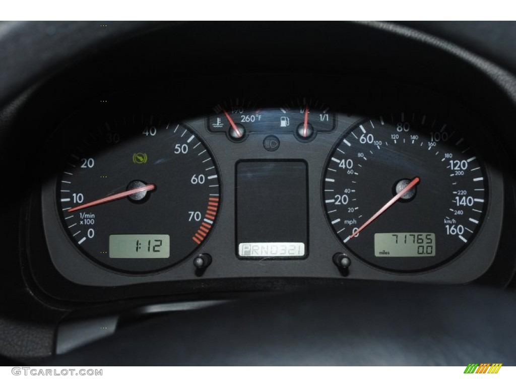 2004 Golf GL 4 Door - Blue Anthracite Metallic / Grey photo #25