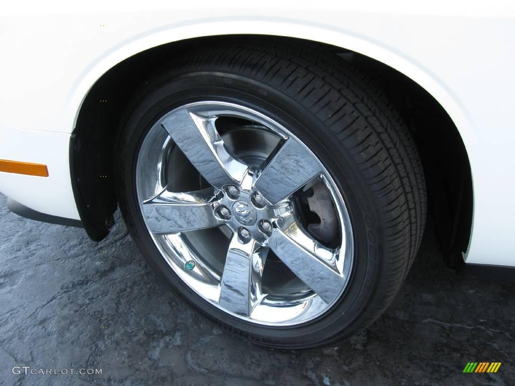 2009 Challenger R/T - Stone White / Dark Slate Gray photo #3