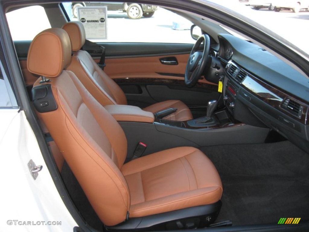 Saddle Brown Dakota Leather Interior 2010 BMW 3 Series 328i xDrive Coupe Photo #77220824