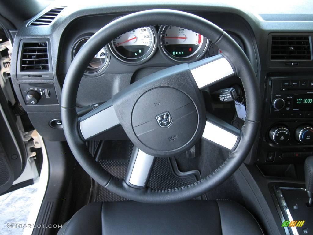 2009 Challenger R/T - Stone White / Dark Slate Gray photo #7