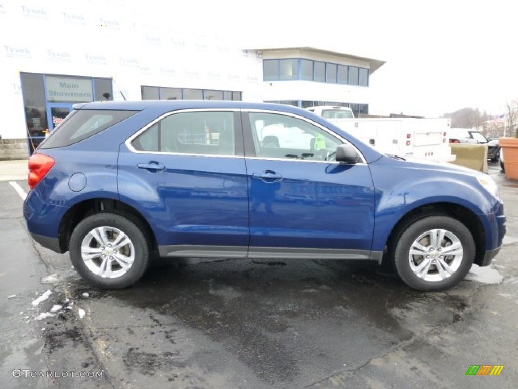 2010 Equinox LS AWD - Navy Blue Metallic / Jet Black/Light Titanium photo #2