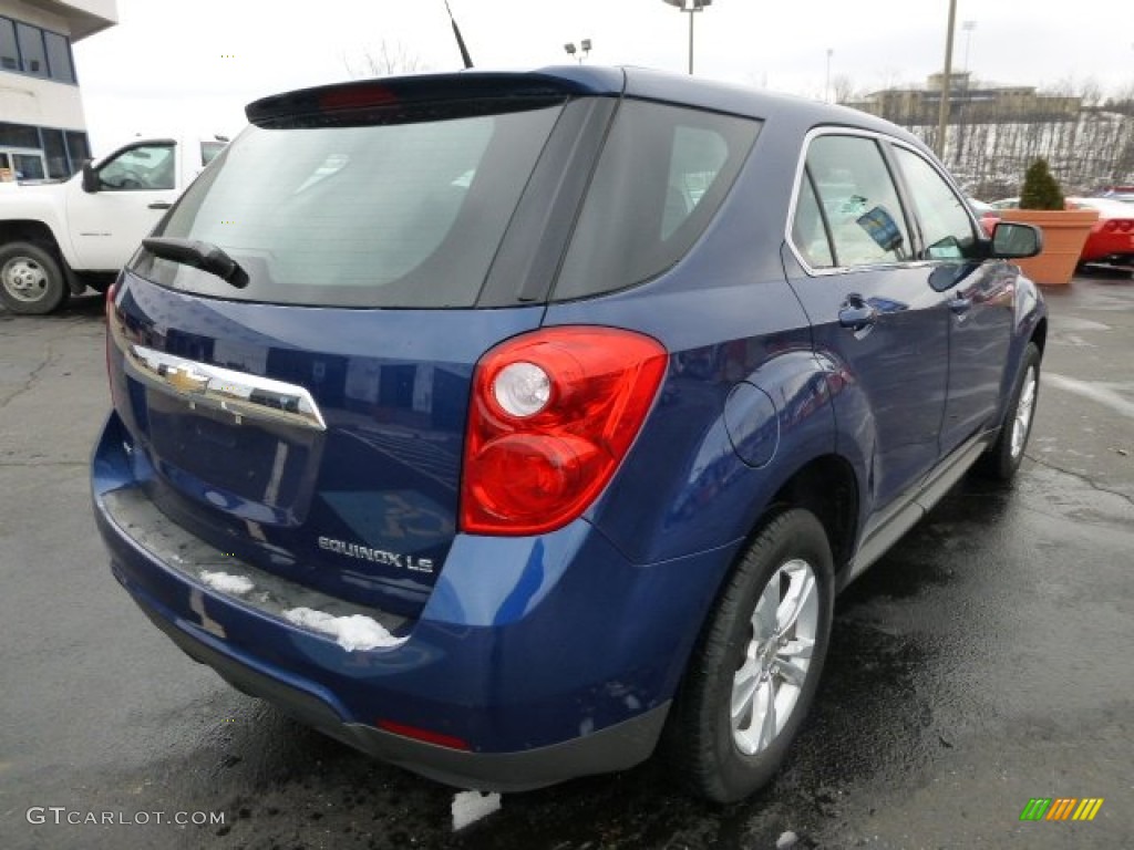 2010 Equinox LS AWD - Navy Blue Metallic / Jet Black/Light Titanium photo #3