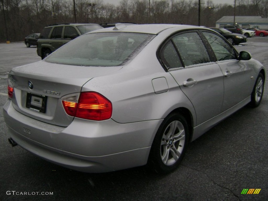 2008 3 Series 328xi Sedan - Titanium Silver Metallic / Gray photo #4