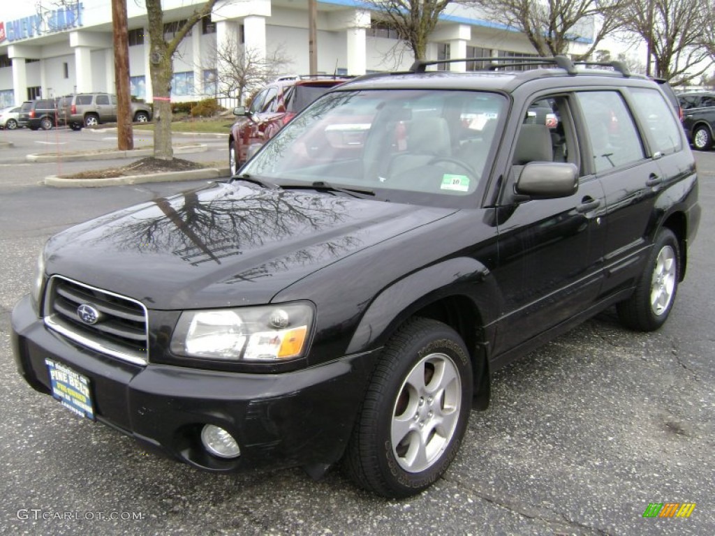 2003 Forester 2.5 XS - Java Black Pearl / Gray photo #1