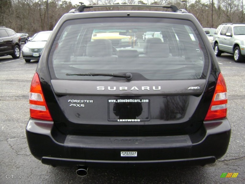 2003 Forester 2.5 XS - Java Black Pearl / Gray photo #5