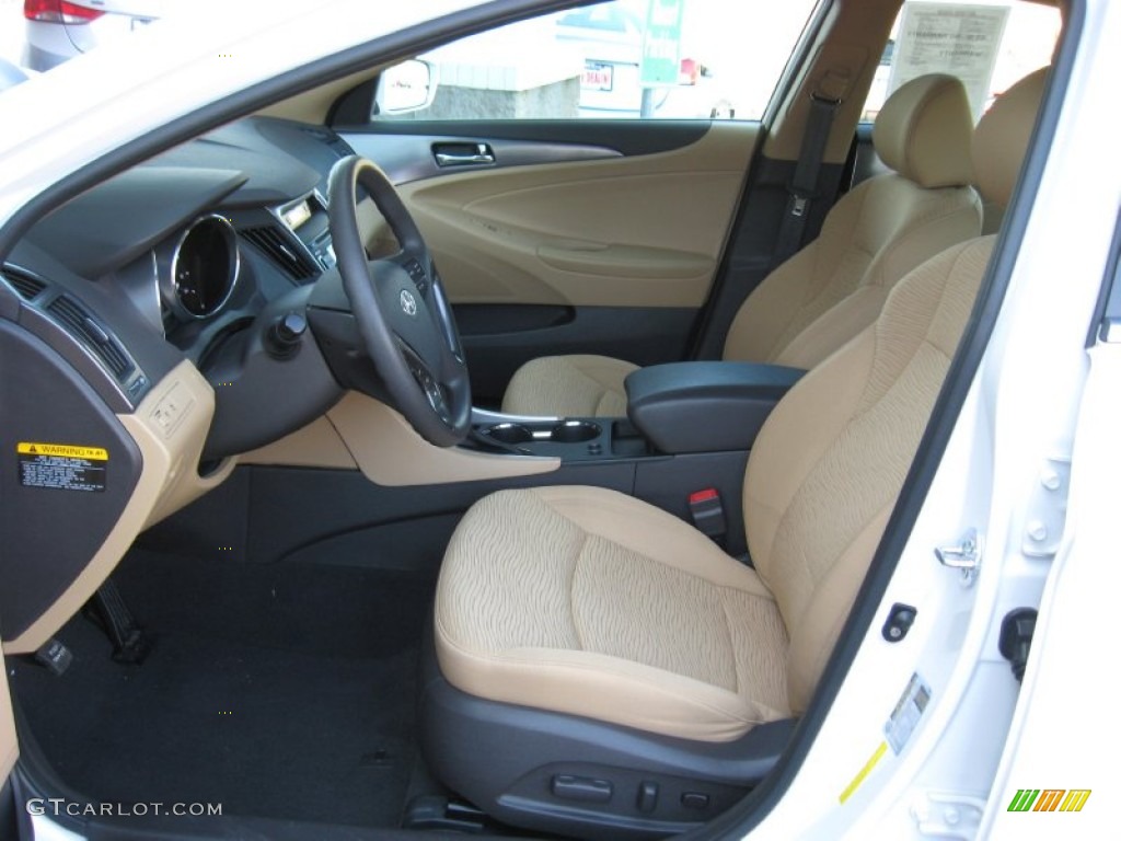 Camel Interior 2011 Hyundai Sonata Hybrid Photo #77222573