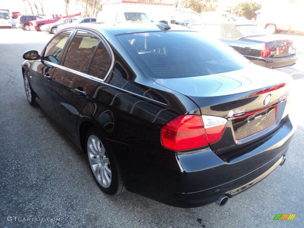 2008 3 Series 335xi Sedan - Jet Black / Beige photo #31