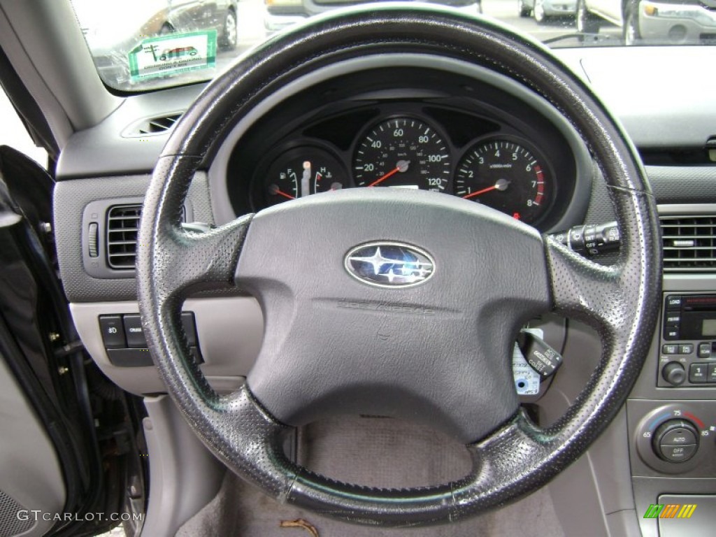 2003 Forester 2.5 XS - Java Black Pearl / Gray photo #13