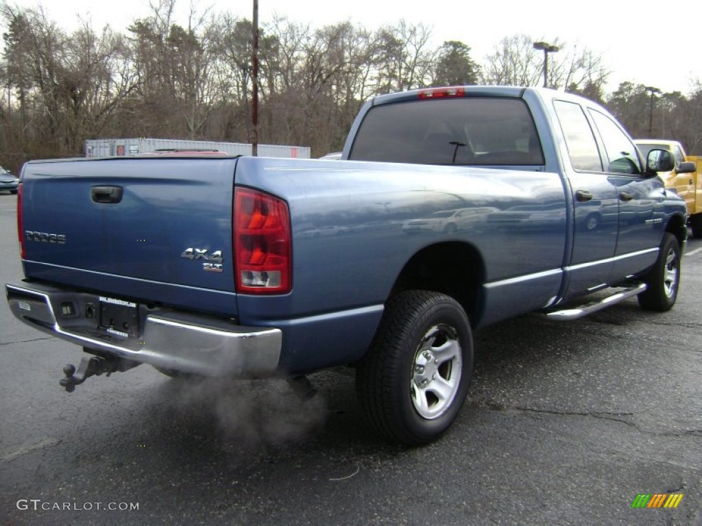 Atlantic Blue Pearl 2003 Dodge Ram 1500 SLT Quad Cab 4x4 Exterior Photo #77222894