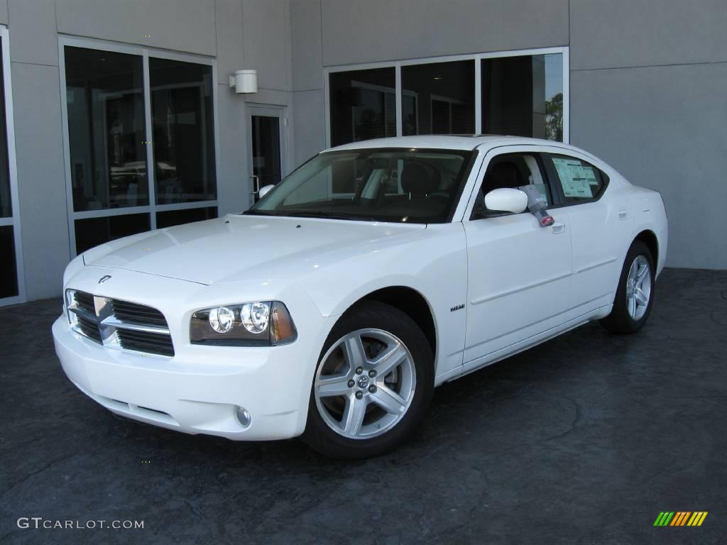 2009 Charger R/T - Stone White / Dark Slate Gray photo #1