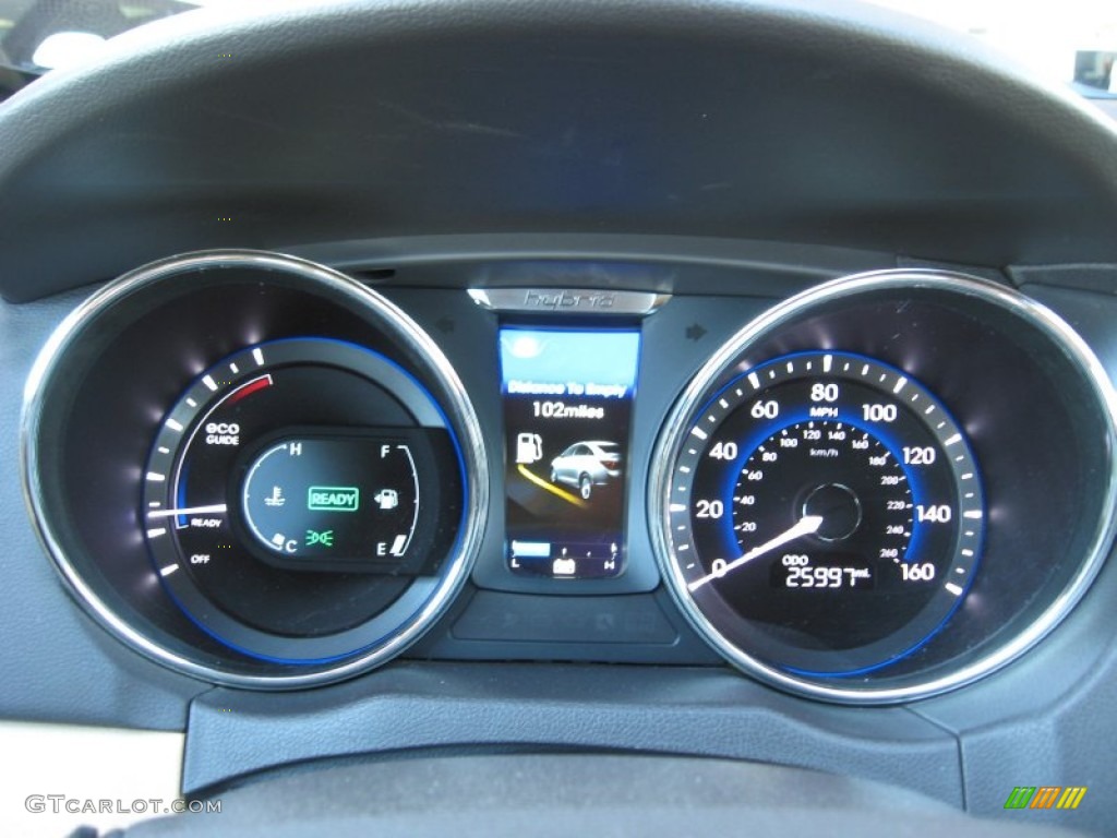 2011 Hyundai Sonata Hybrid Gauges Photo #77223015