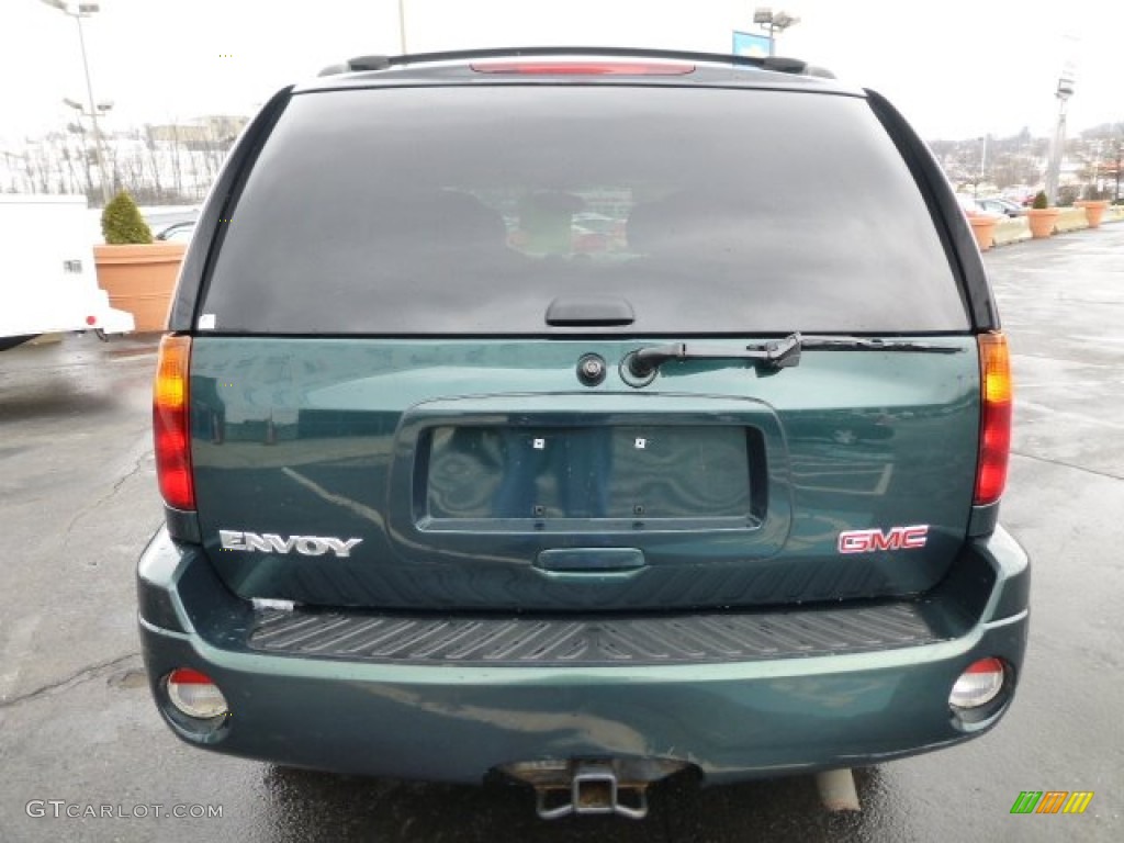 2005 Envoy SLE 4x4 - Emerald Jewel Green Metallic / Light Gray photo #4