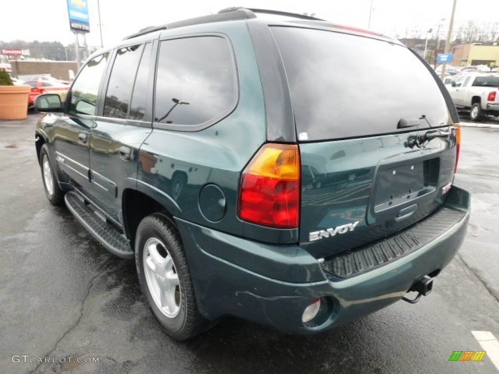 2005 Envoy SLE 4x4 - Emerald Jewel Green Metallic / Light Gray photo #5