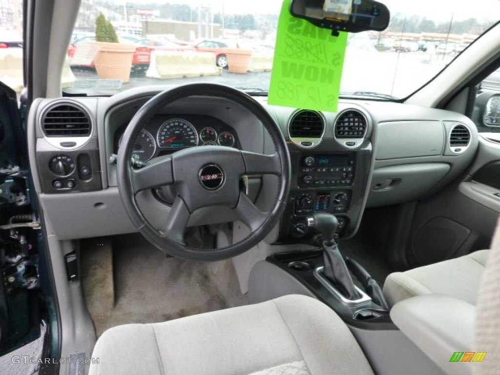 2005 Envoy SLE 4x4 - Emerald Jewel Green Metallic / Light Gray photo #12