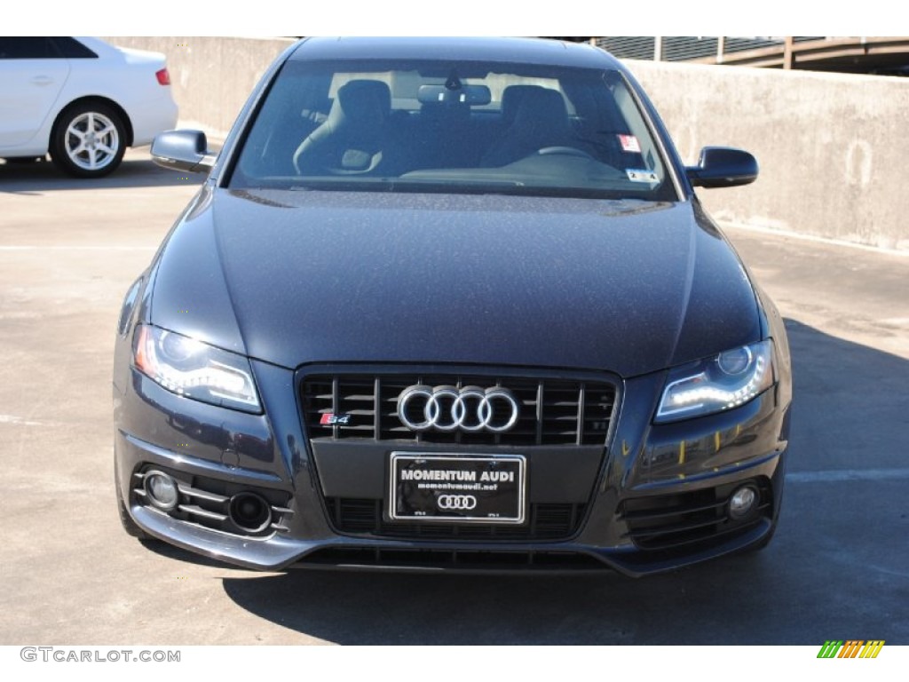 2012 S4 3.0T quattro Sedan - Moonlight Blue Metallic / Black/Black photo #2