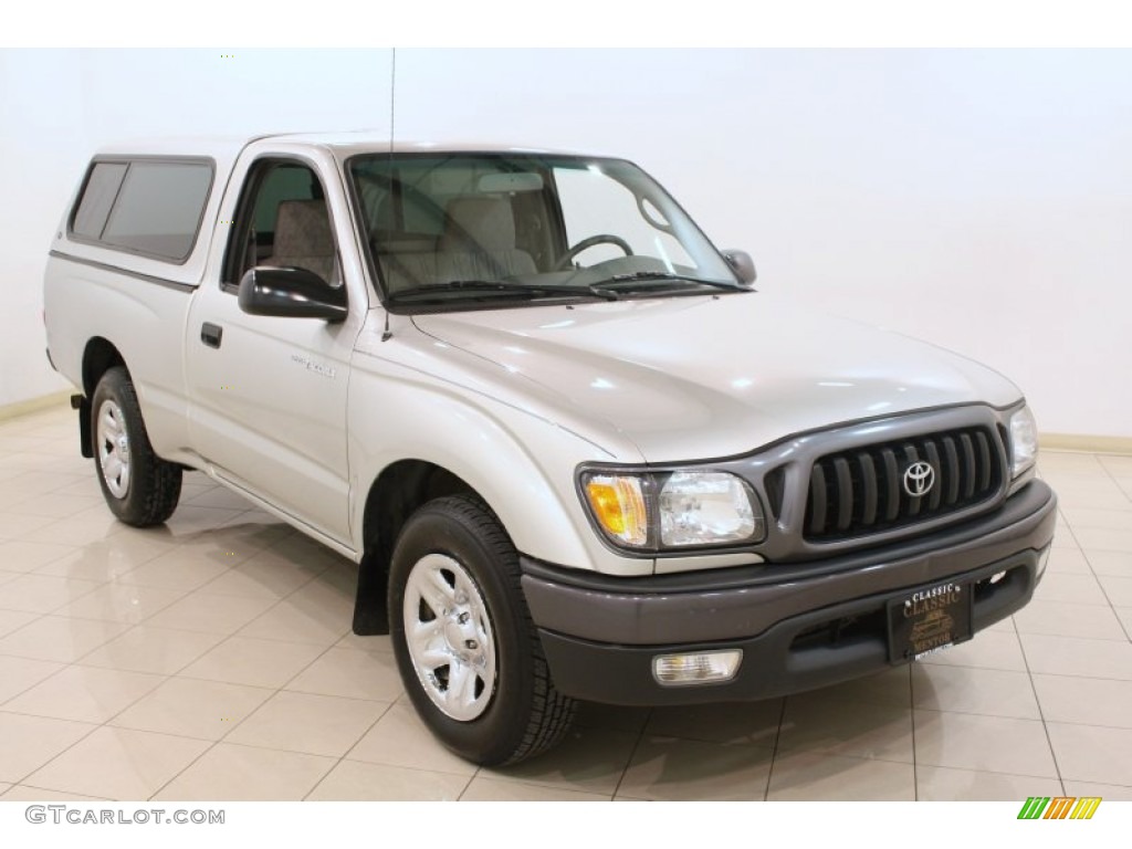 2004 Tacoma Regular Cab - Lunar Mist Metallic / Oak photo #1