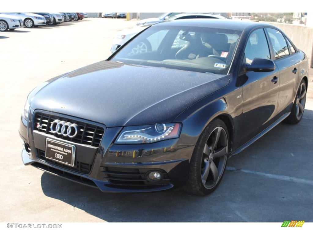 2012 S4 3.0T quattro Sedan - Moonlight Blue Metallic / Black/Black photo #3