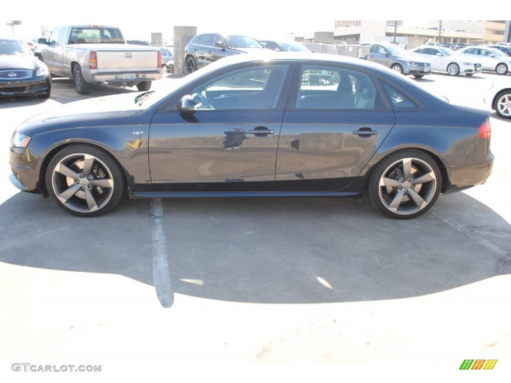 2012 S4 3.0T quattro Sedan - Moonlight Blue Metallic / Black/Black photo #4