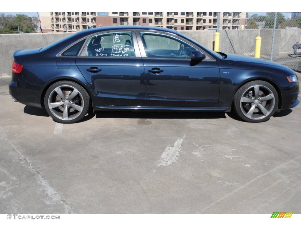 2012 S4 3.0T quattro Sedan - Moonlight Blue Metallic / Black/Black photo #10