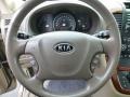 2007 Kia Sedona Beige Interior Steering Wheel Photo