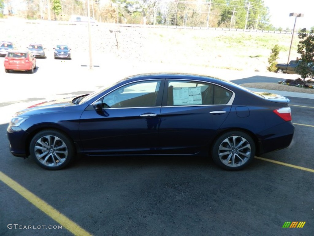 2013 Accord Sport Sedan - Obsidian Blue Pearl / Black photo #4